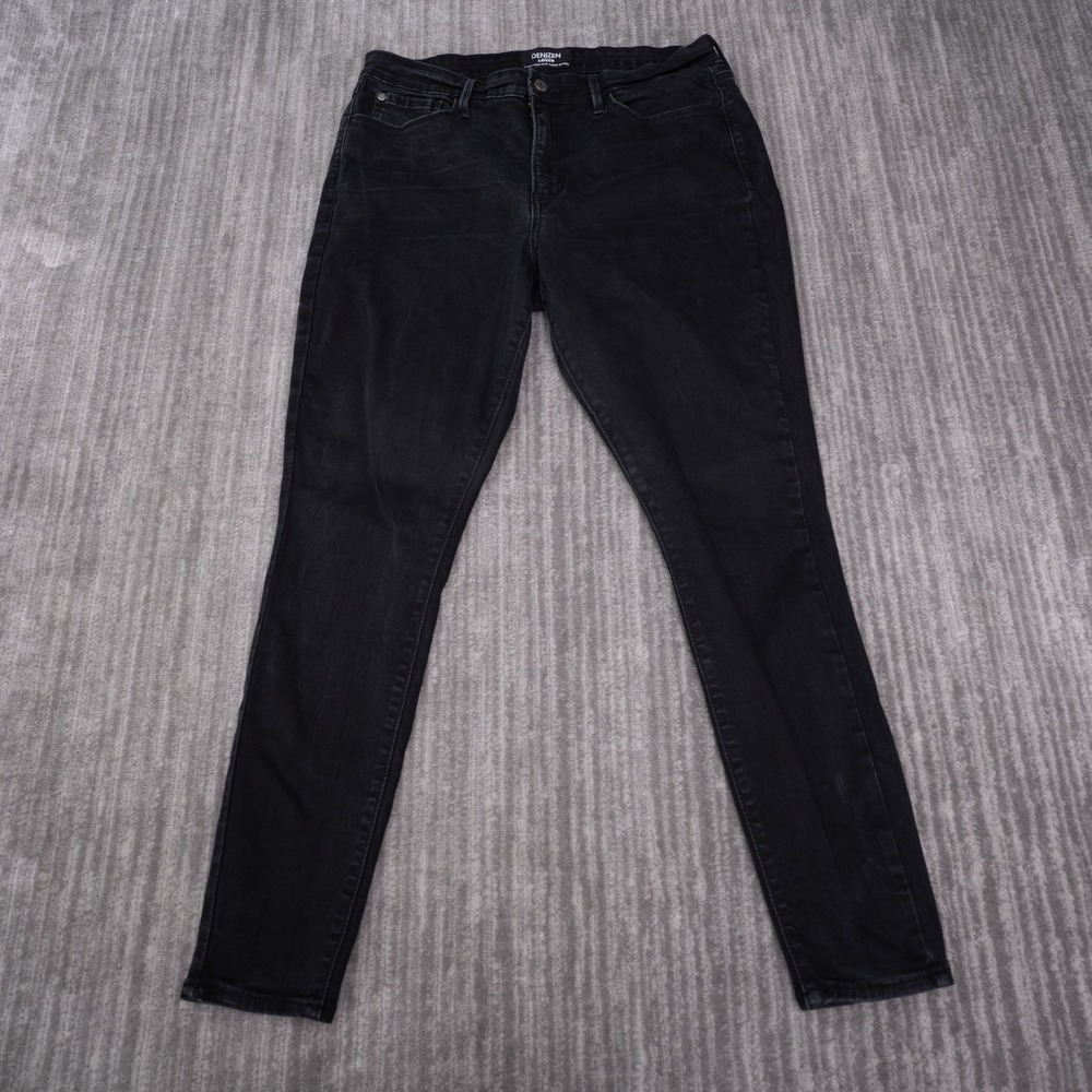 Denizen Levi's Jeans Womens 16 Black Excellent Ultra High Rise Super Skinny